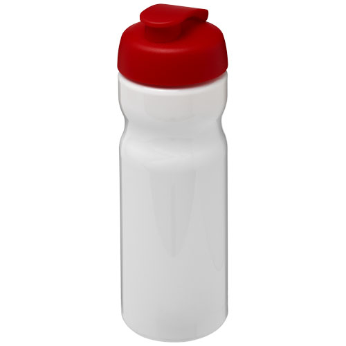 Bouteille personnalisable de sport 650ml H2O Active® Blanc / Rouge